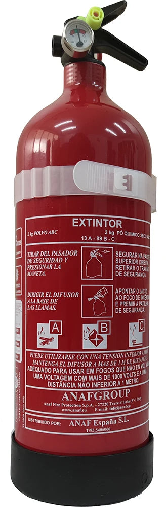 1 Kg efficiency 5A-34B-C or 2 Kg efficiency fire extinguisher 13A-89B-C car Boat House fire extinguisher with gauge and bracket marking and manufactured CE